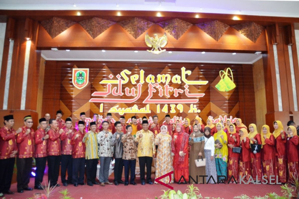 Bupati-Wabup Batola Hadiri Open House Gubernur