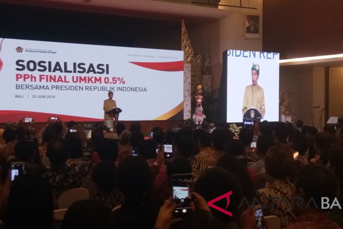 Jokowi ingatkan pemanfaatan PPh final UMKM harus konsisten (video)