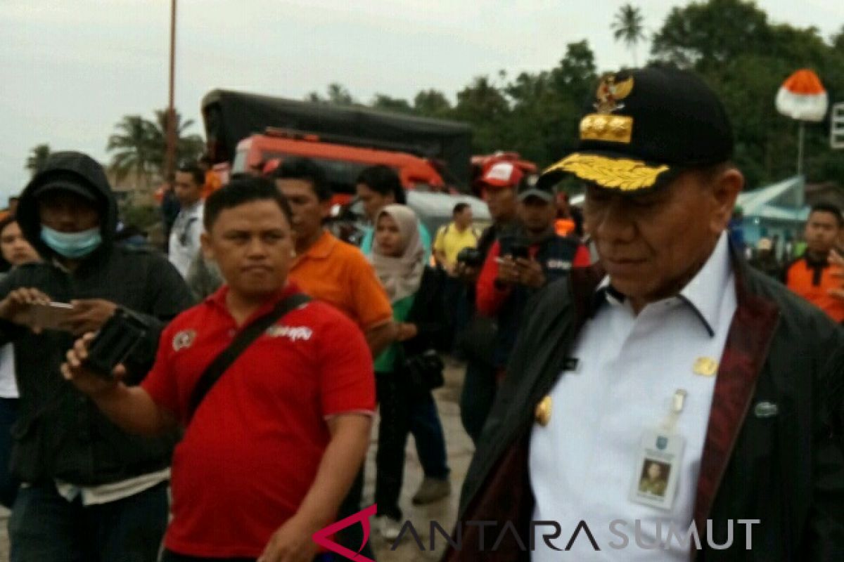 Plt Gubsu tinjau tinjau posko tragedi kapal tenggelam