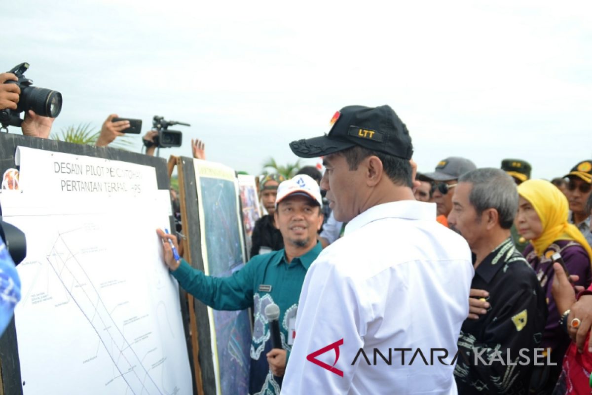 Mentan tegaskan pertanian Desa Jejangkit harus berhasil