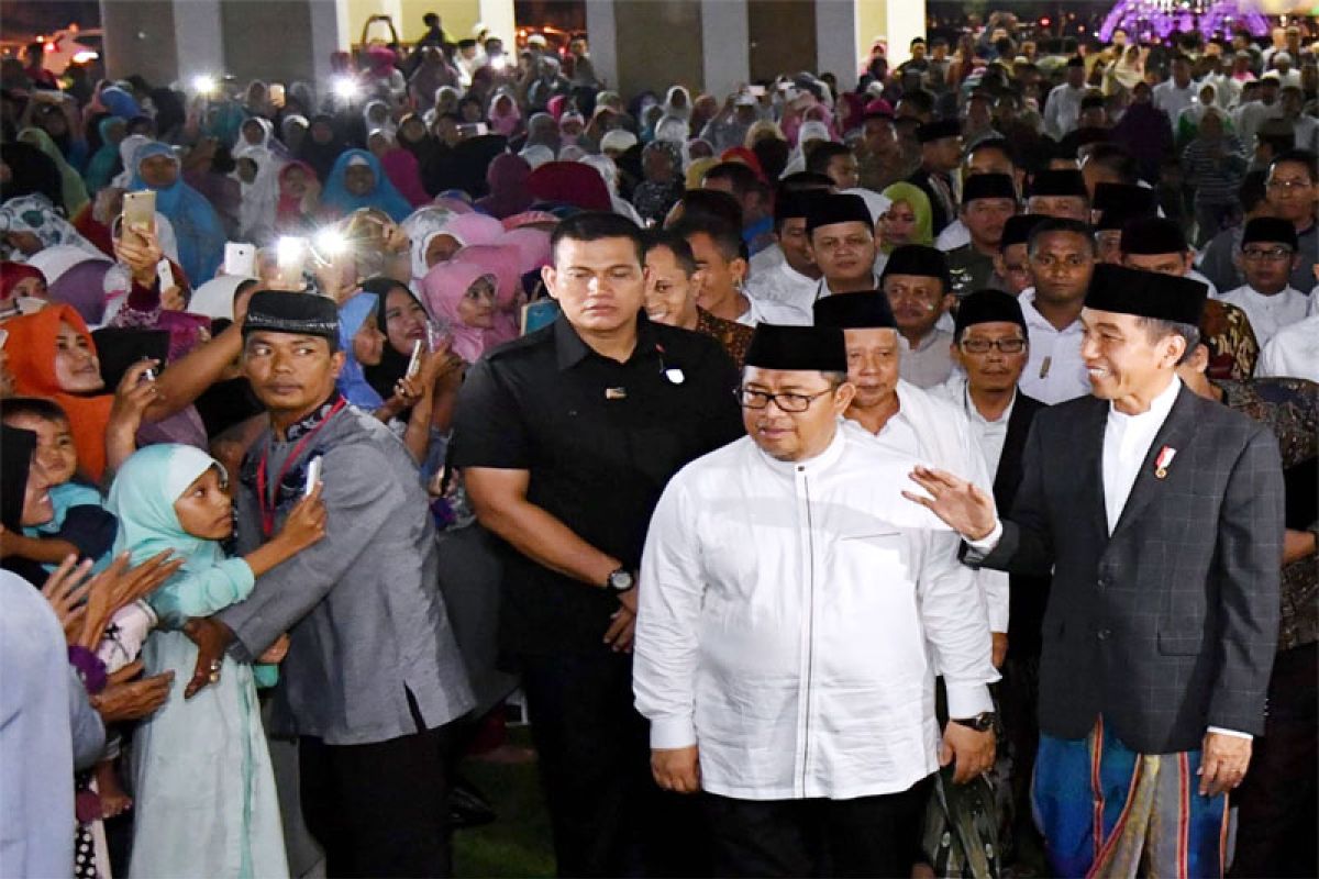 Presiden Shalat Id di Kebun Raya Bogor