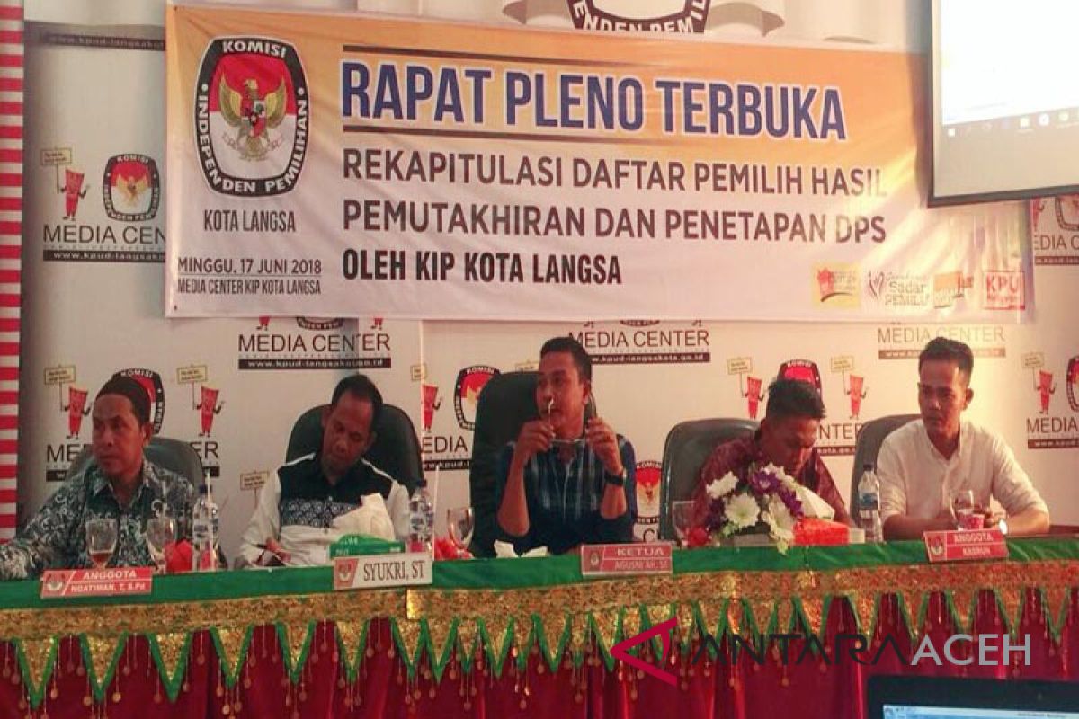 KIP Langsa tetapkan pemilih sementara