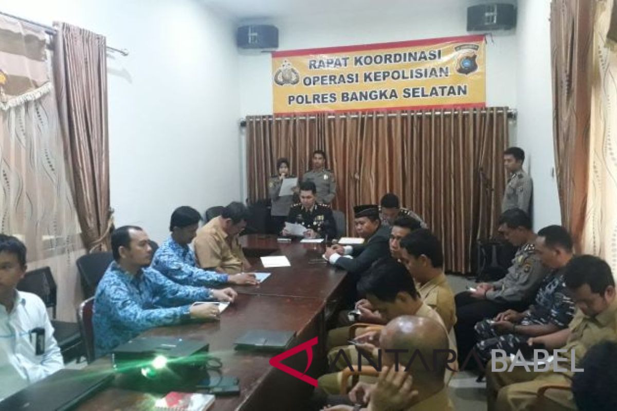 Polres Bangka Selatan rakor operasi Ketupat Menumbing