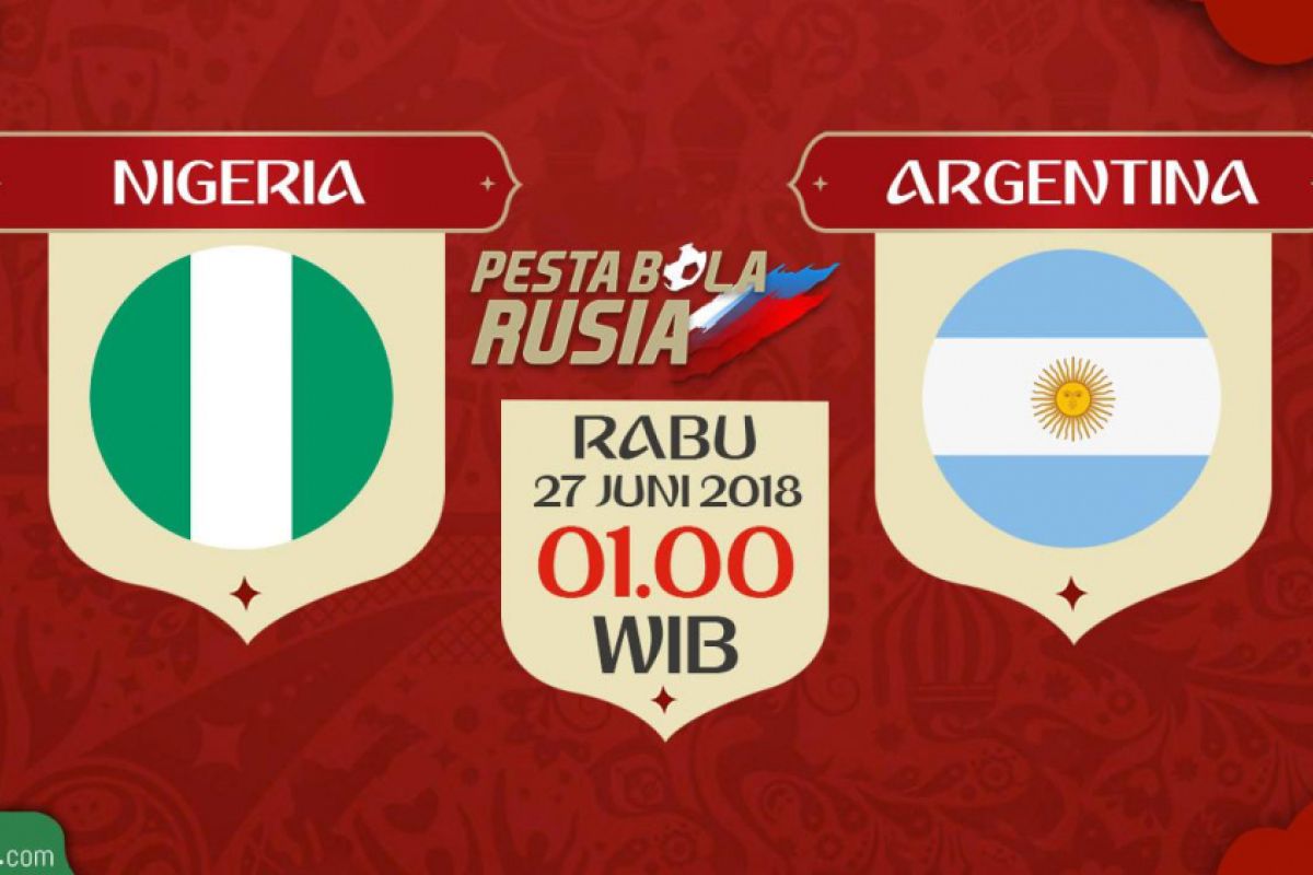 Prediksi pertandingan Nigeria vs Argentina 27 Juni 2018