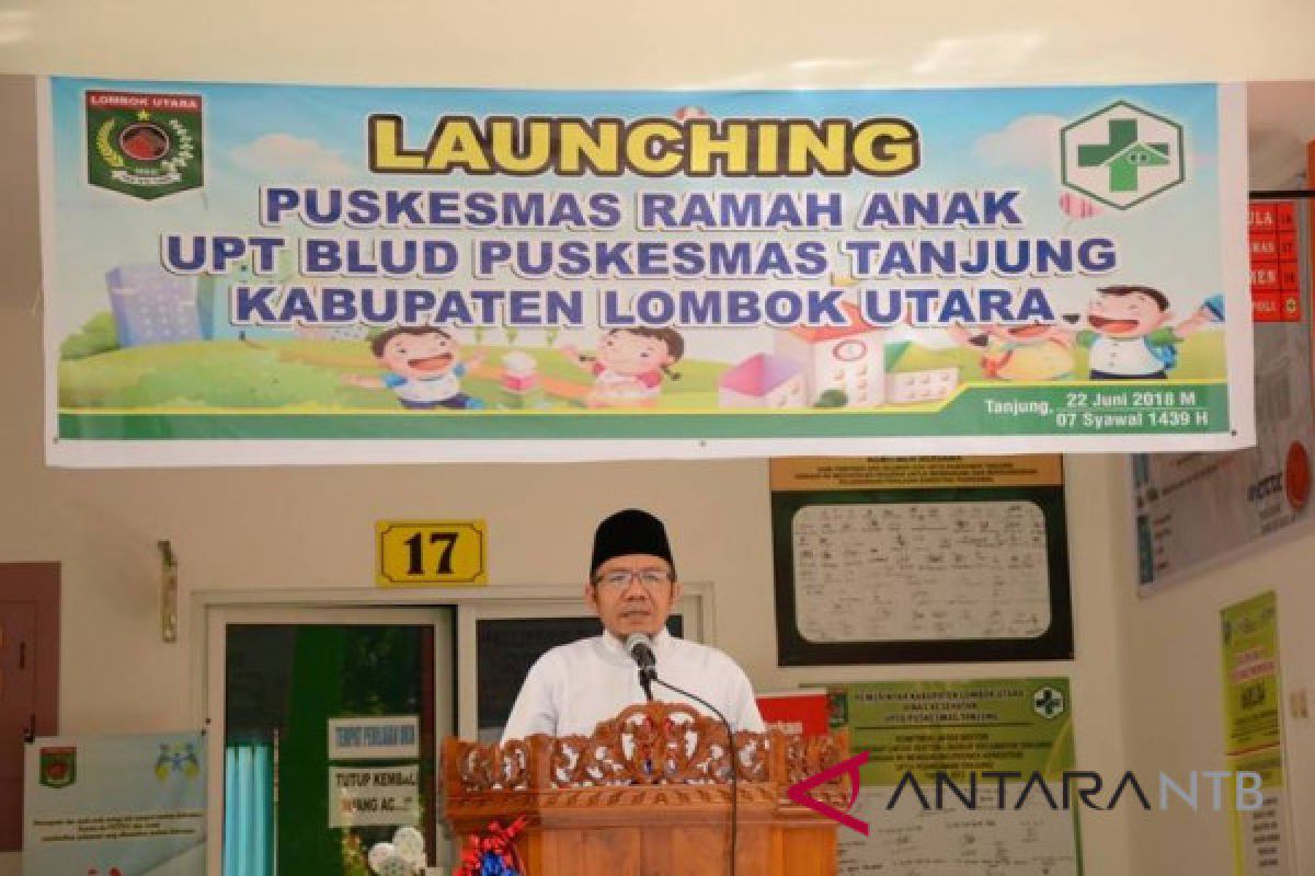 Bupati Lombok Utara Launching Puskesmas ramah anak