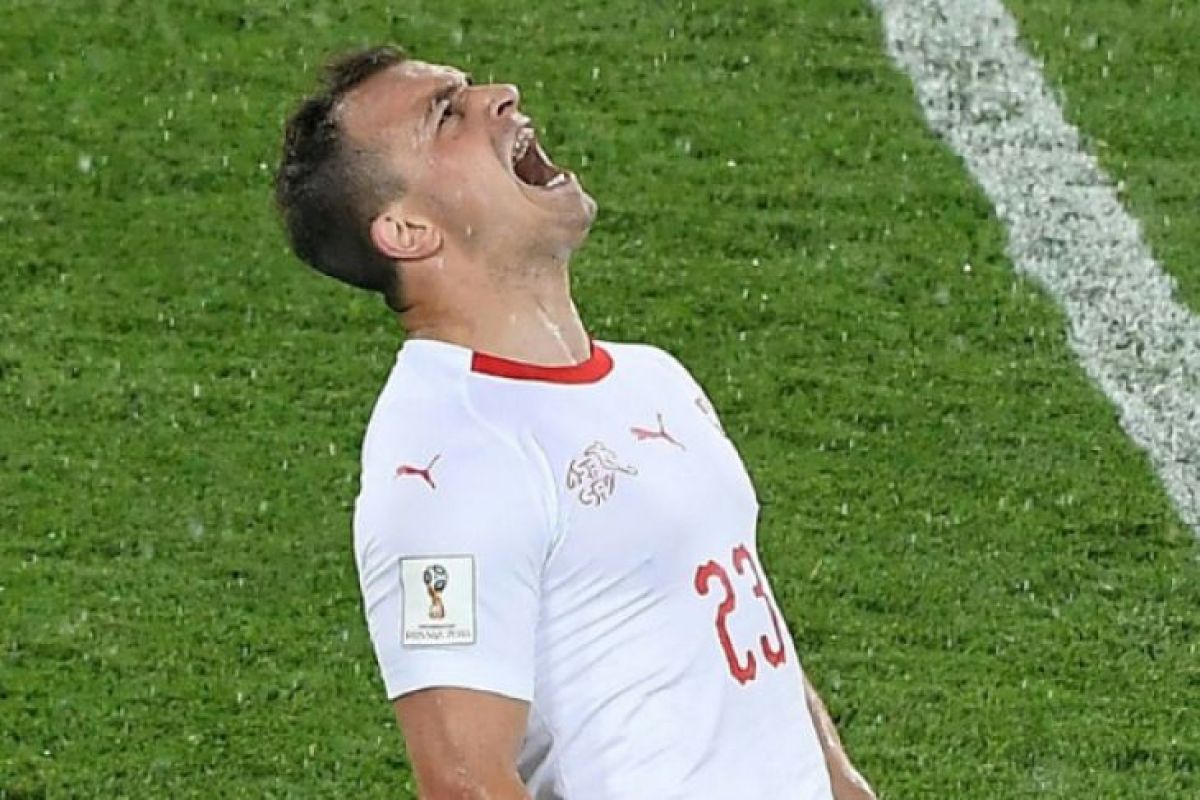 Swiss tekuk Serbia 2-1 berkat gol Shaqiri