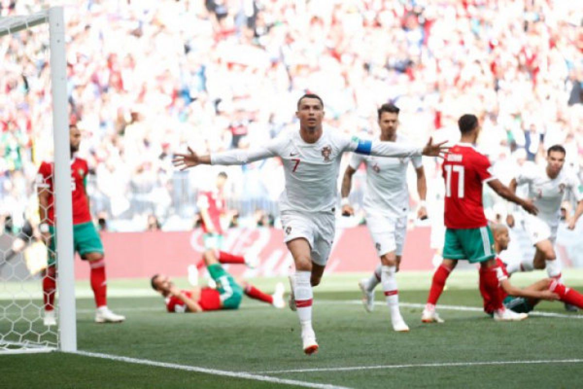 Piala Dunia - Ronaldo cetak gol keempat untuk menangkan Portugal