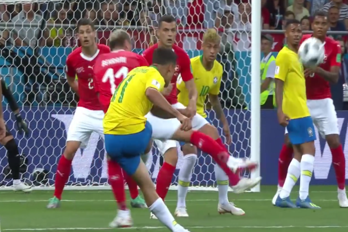 Swiss tahan imbang Brasil 1-1