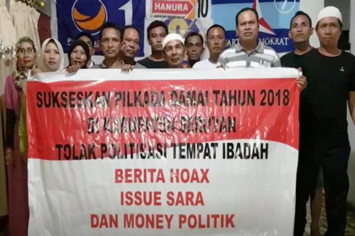 Paslon Edy Riswan-Soetoyo tolak berita hoax di Pilkada Seruyan [VIDEO]