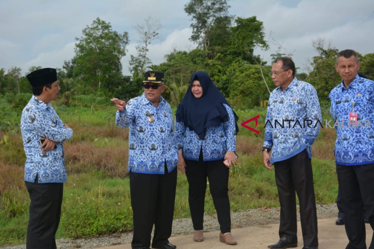 Rusman Ali tinjau lokasi rencana pembangunan perkantoran