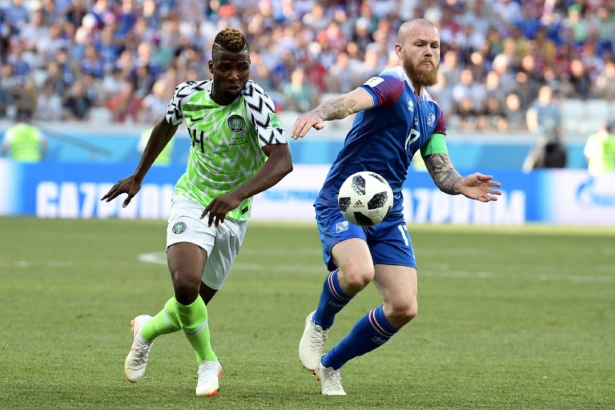 Nigeria versus Islandia tanpa gol di babak pertama