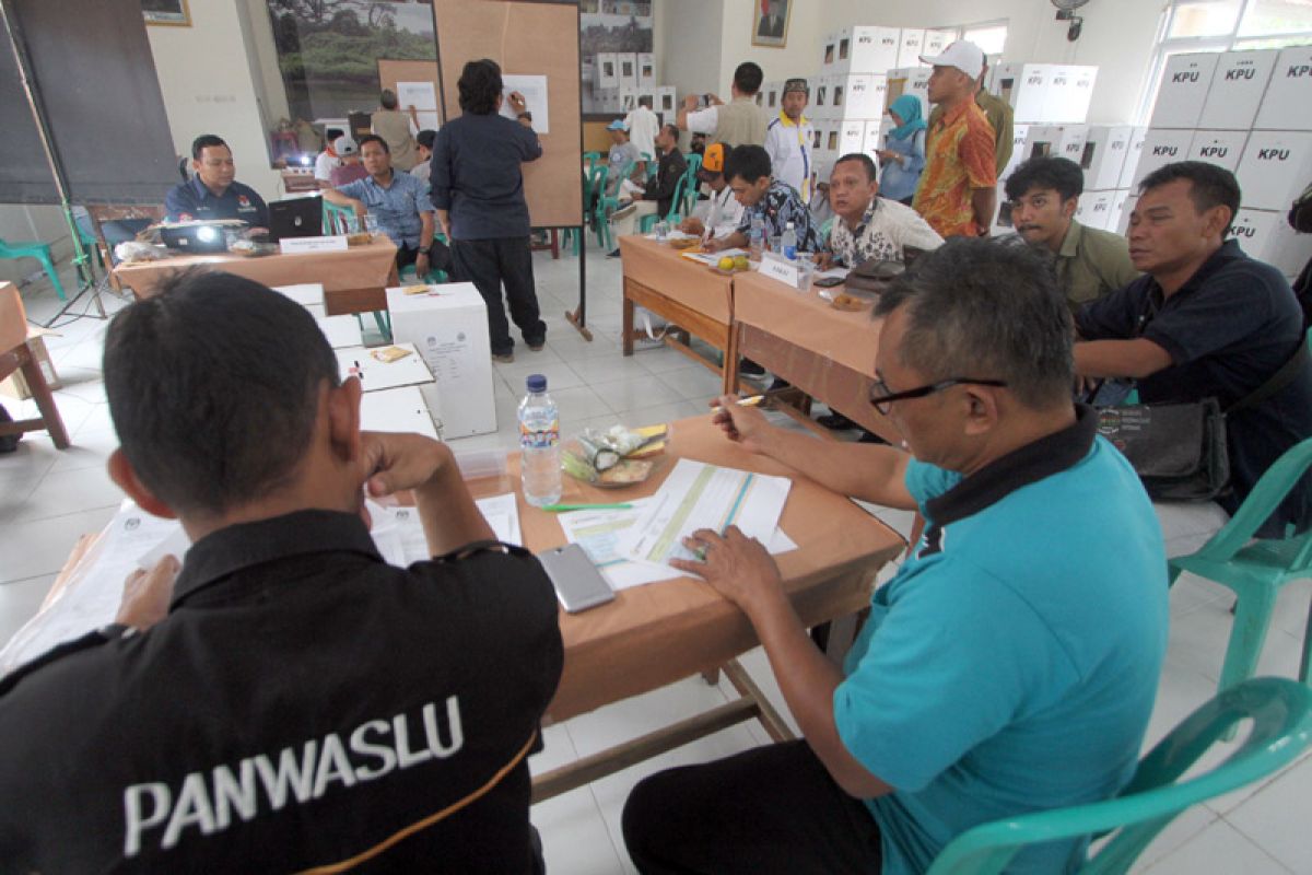 Hasil rekapitulasi PPK di Garut disegel polisi