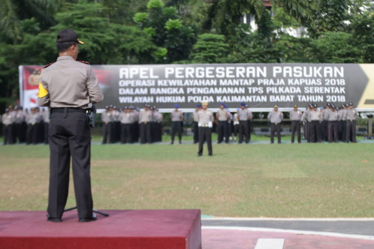 Polda Kalbar geser 1.104 personel ke Polres amankan Pilkada