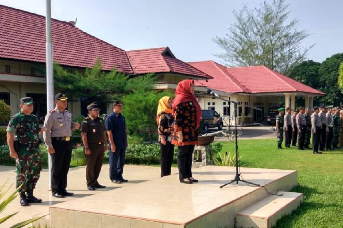 Bupati Muarojambi pimpin apel tiga pilar kamtibmas