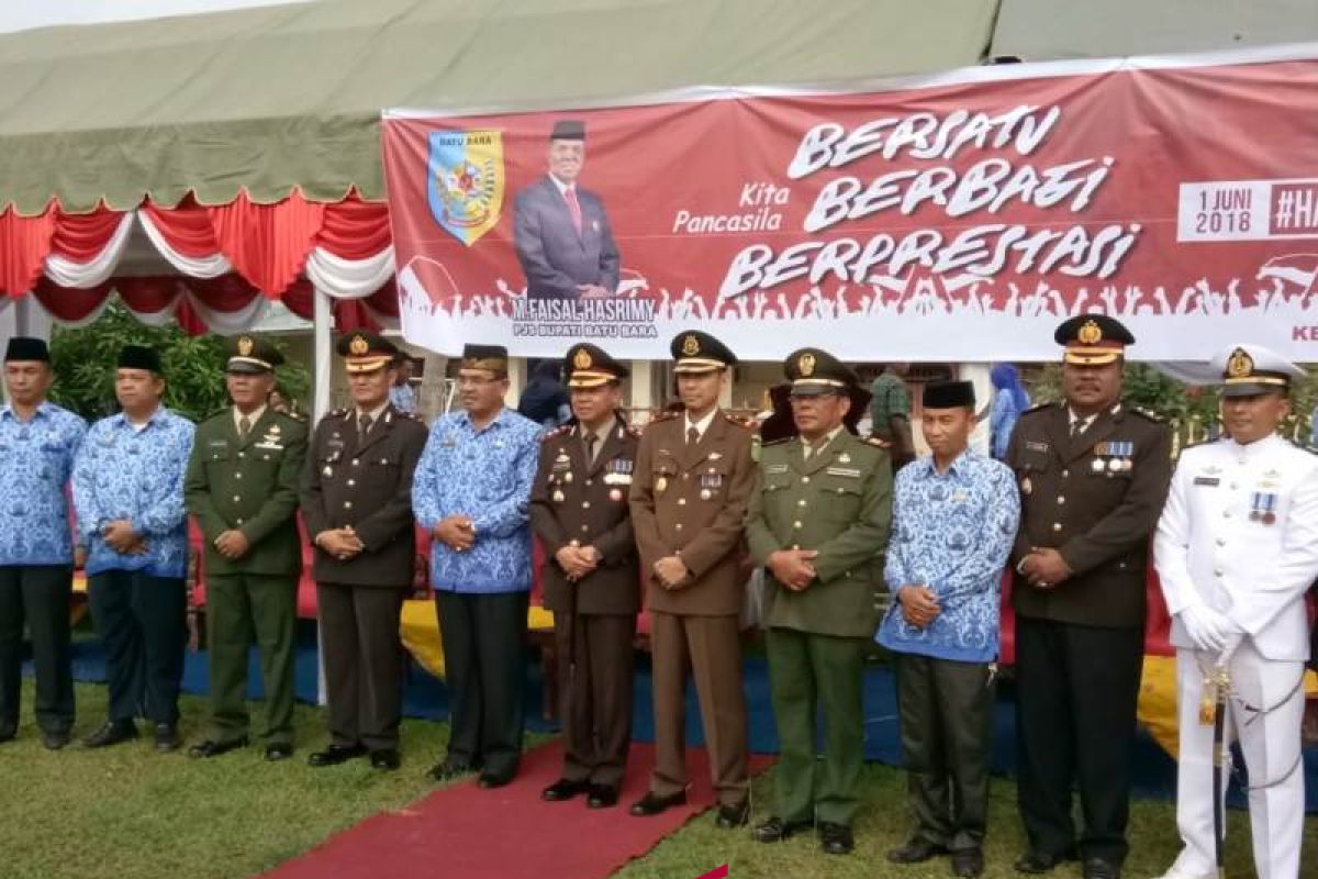 Peringati Hari Lahirnya Pancasila, Pemkab Batubara gelar Upacara