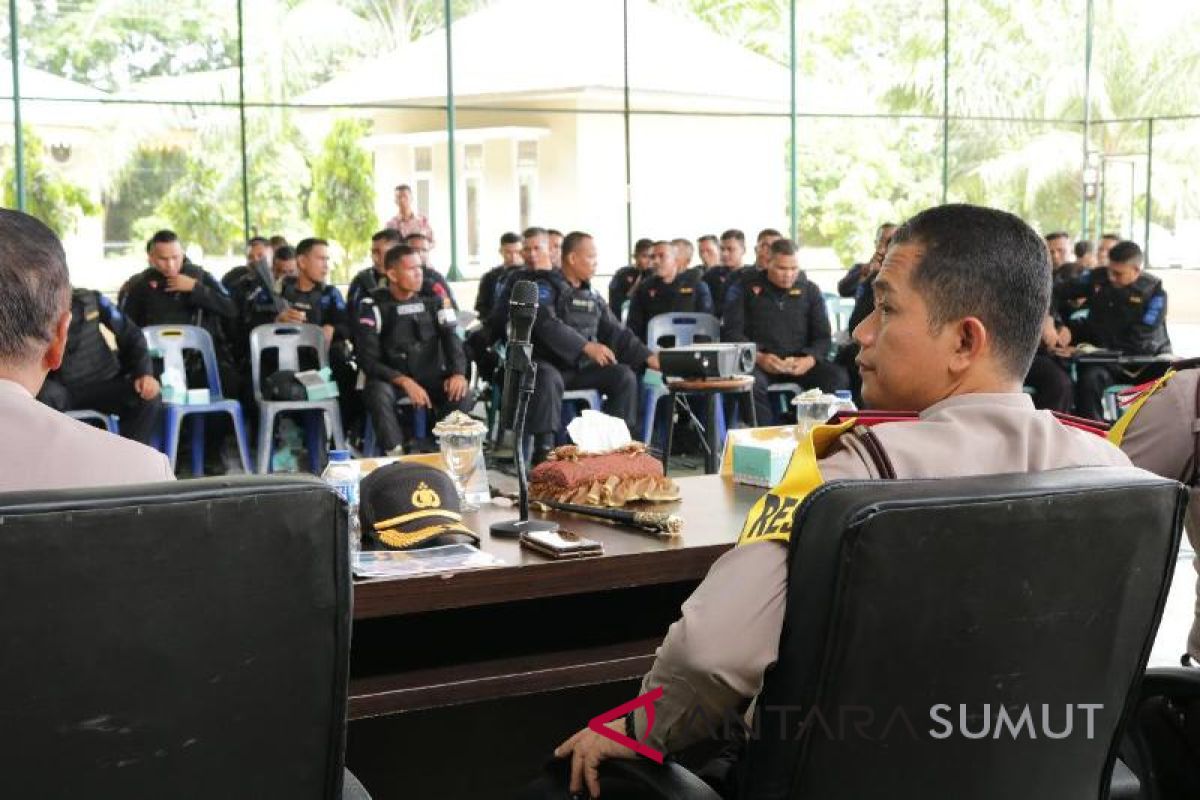 Personel Brimob Aceh amankan pilkada Langkat