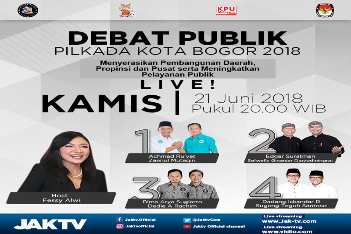 KPU Bogor gelar debat publik putaran akhir