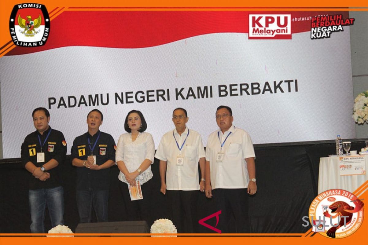 KPU Minahasa sukses gelar debat putaran dua