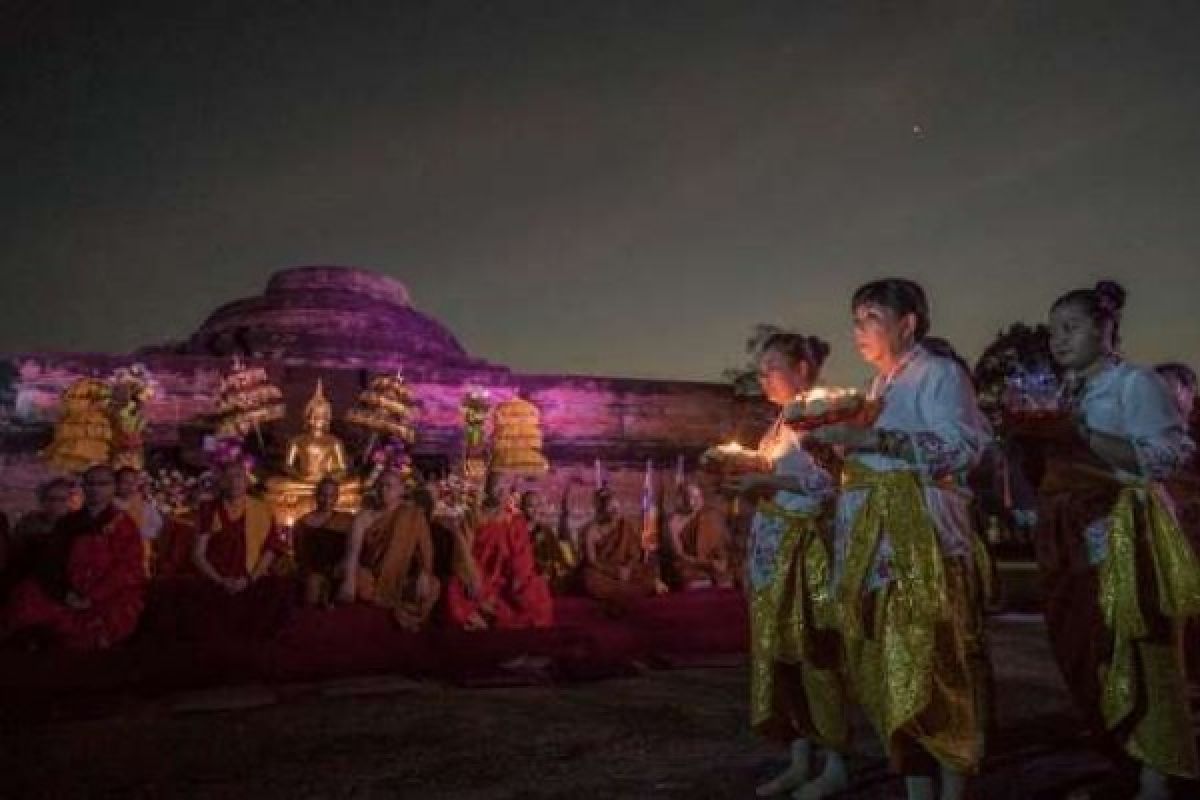 Candi Muara Takus Riau pusat peringatan Hari Waisak Nasional