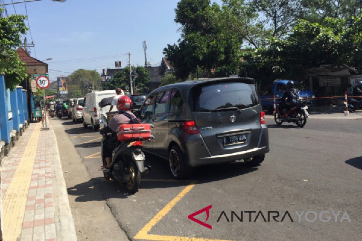 Kepadatan lalu lintas Kota Yogyakarta turun hingga 57 persen