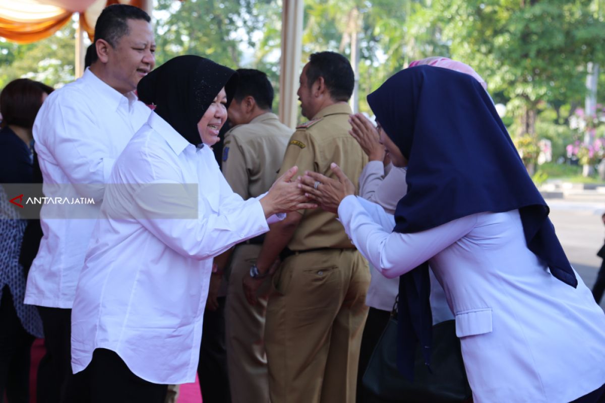 Risma-Whisnu Tekankan Pentingnya Silaturahmi di antara Pegawai Pemkot Surabaya