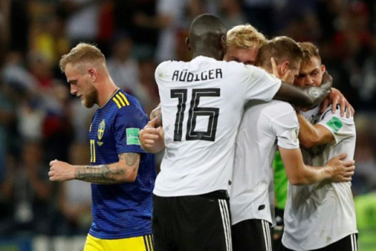 Menang dramatis atas Swedia, Jerman buka asa lolos ke 16 besar Piala Dunia