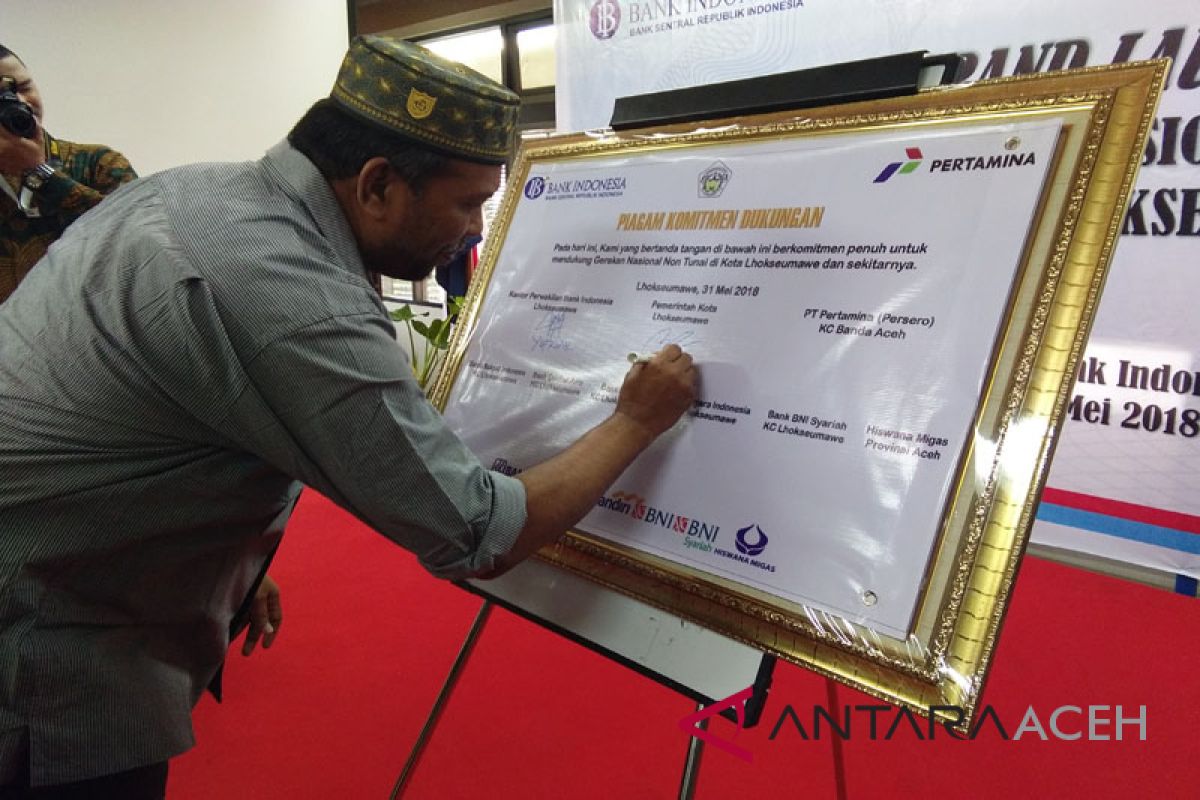 BI Lhokseumawe launching implementasi GNNT di SPBU