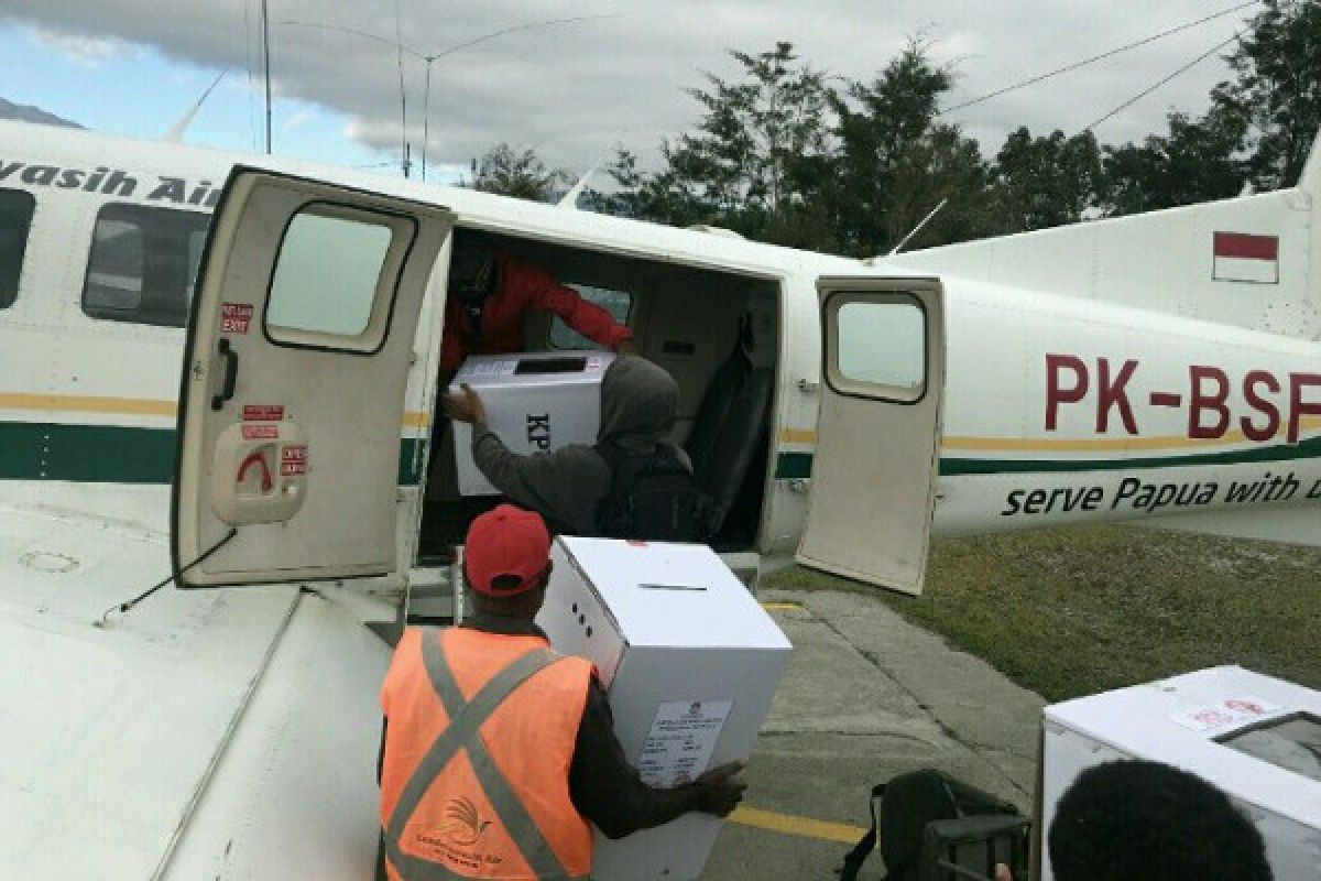 KPU Yalimo mulai distribusikan logistik Pilgub Papua