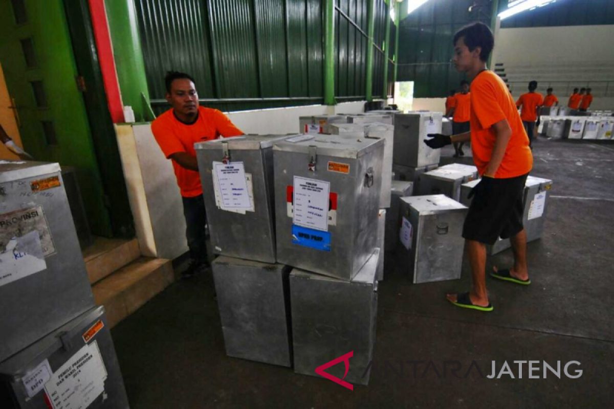 KPU Boyolali mulai distribusikan logistik pilgub