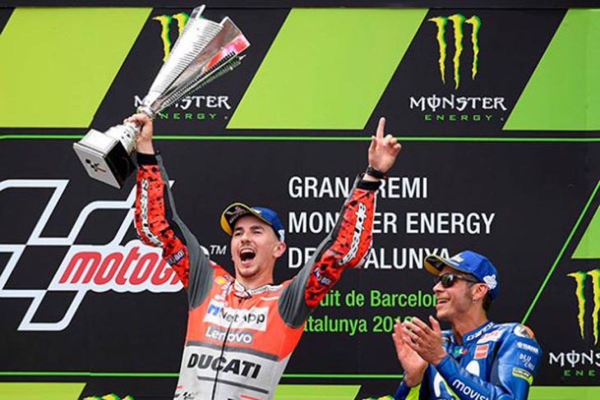 Lorenzo menangi Grand Prix Katalunya untuk Ducati