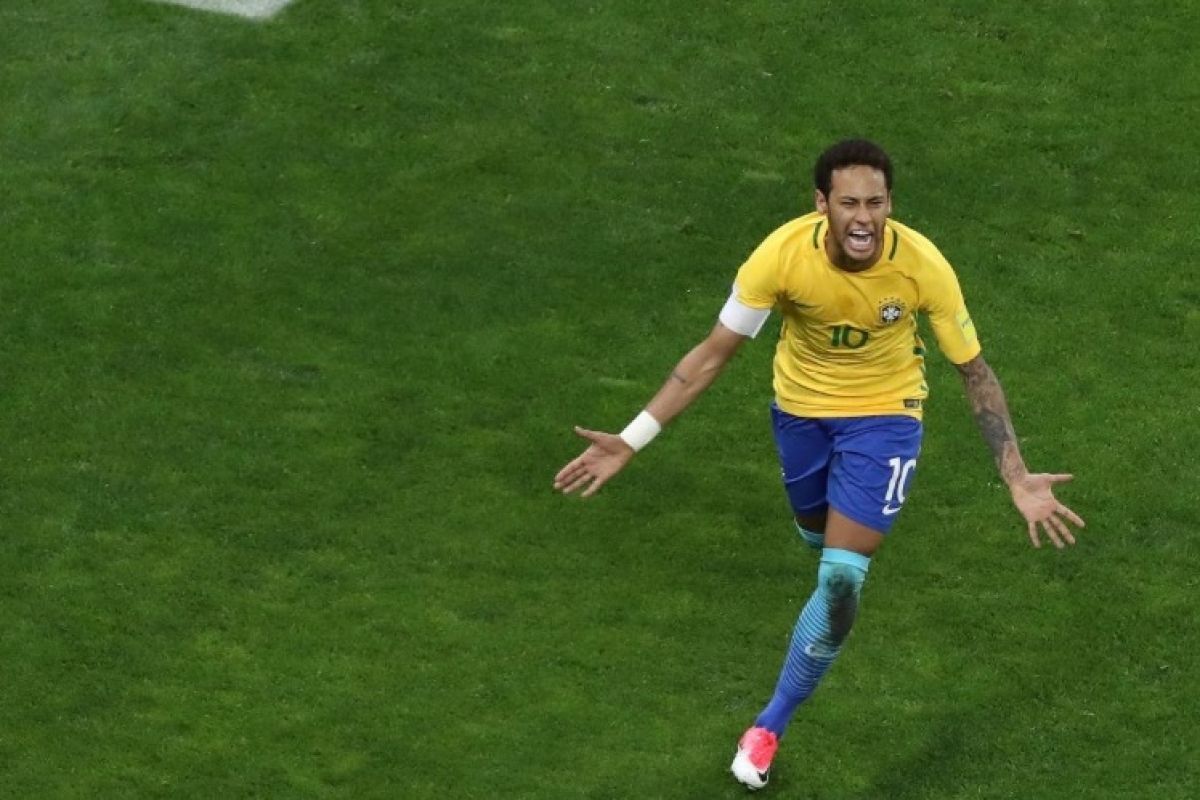 Neymar cetak gol saat Brazil kalahkan Kroasia