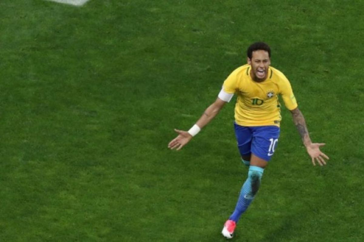 Neymar siap main sebagai starter saat Brasil lawan Austria