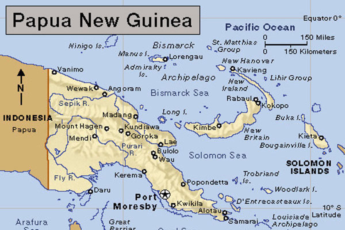 Gempa 7,5 SR guncang Papua Nugini, berpotensi tsunami