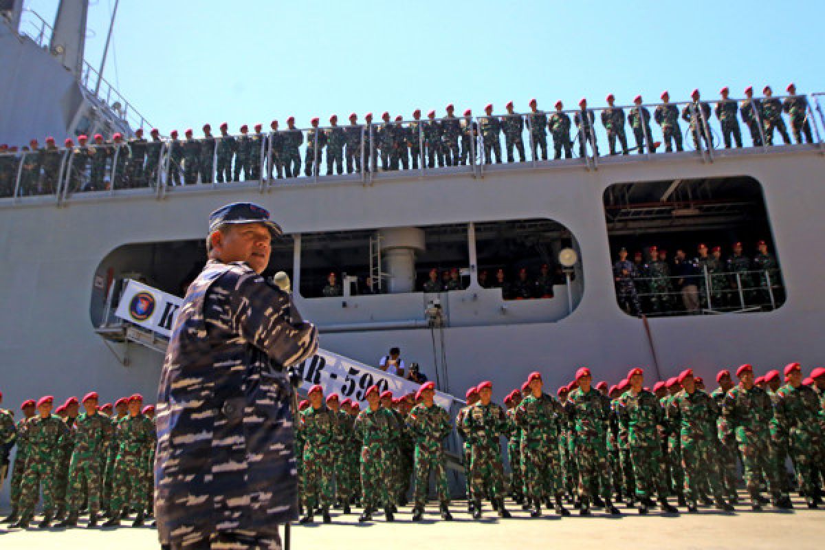 TNI AL lakukan pendekatan dengan KM Mina Sejati yang diduga dibajak