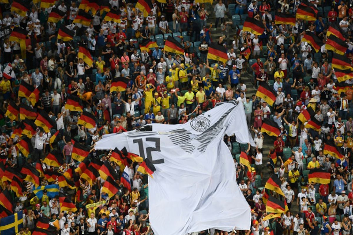 Foto-foto saat Jerman membalikkan kedudukan atas Swedia