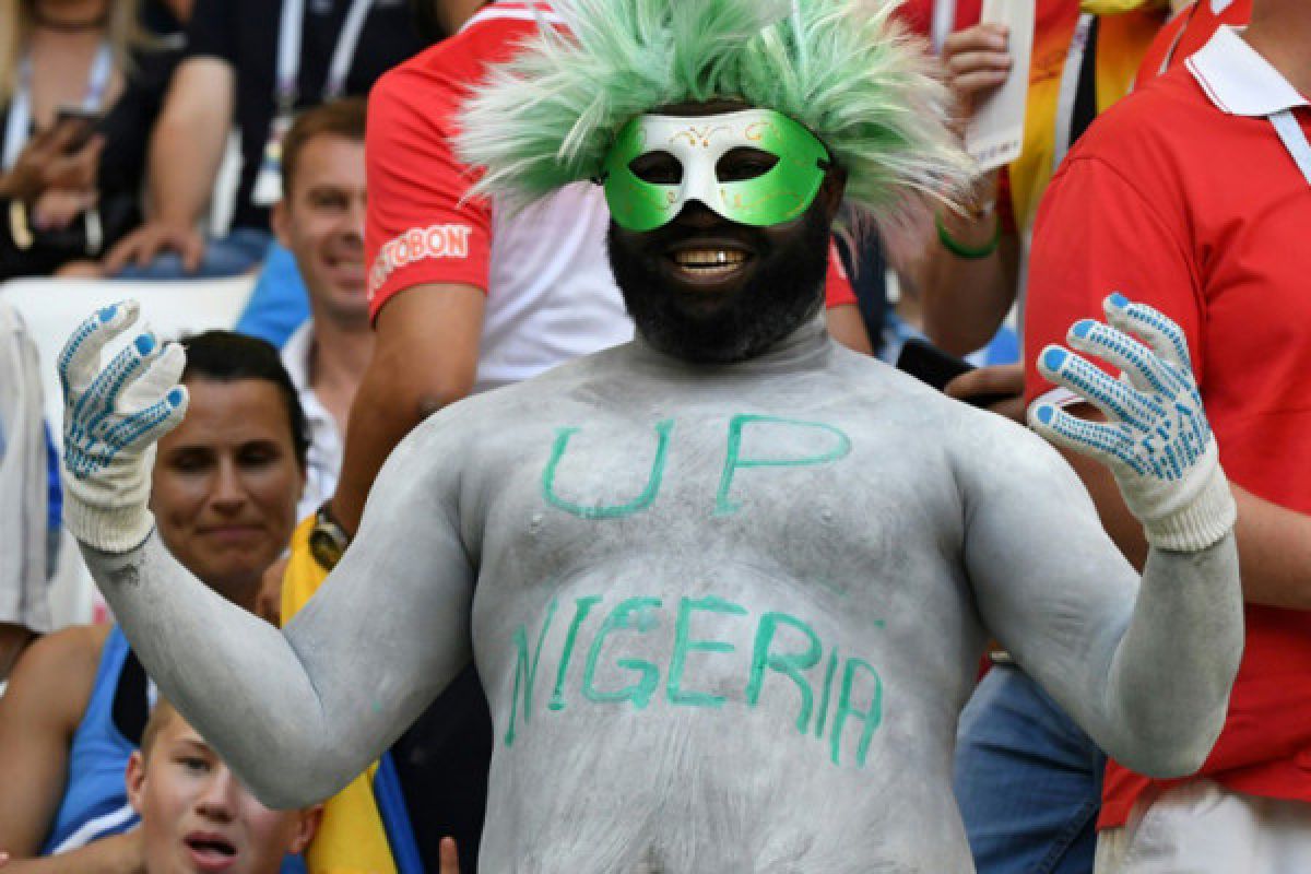Foto-foto kemenangan Nigeria atas Islandia