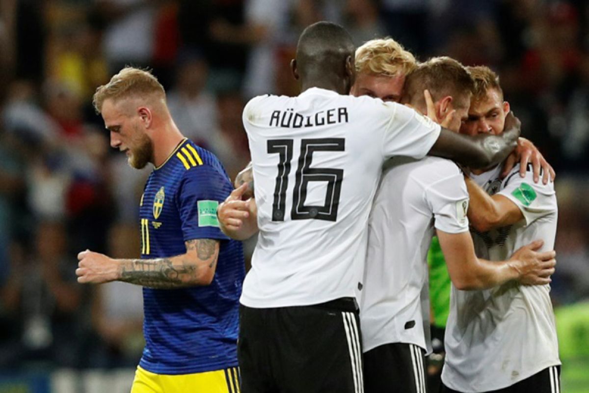 Jerman menang dramatis 2-1 atas Swedia