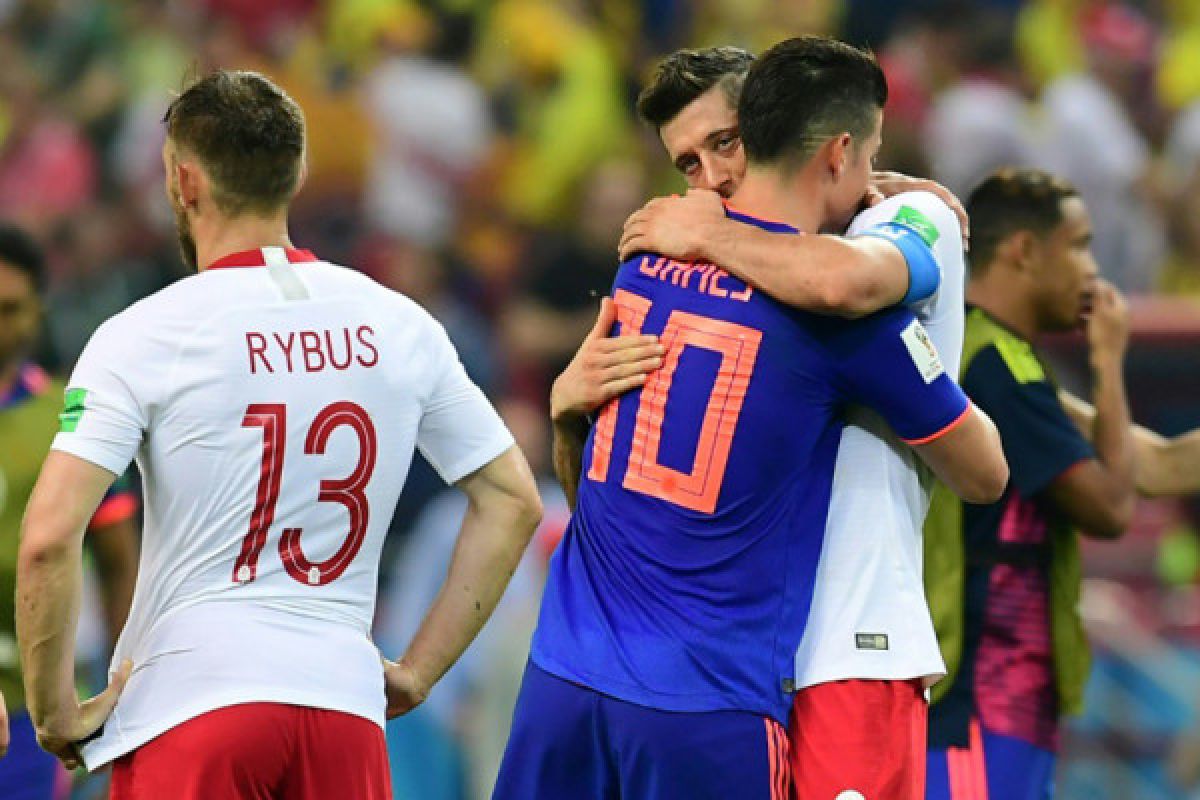 Susunan pemain Kolombia vs Inggris, James Rodriguez cadangan