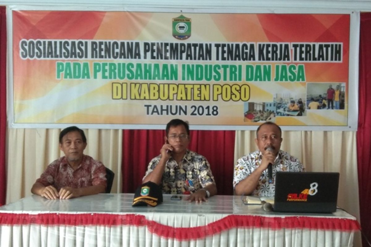 Disnakertrans Poso sosialisasikan tenaga kerja terlatih