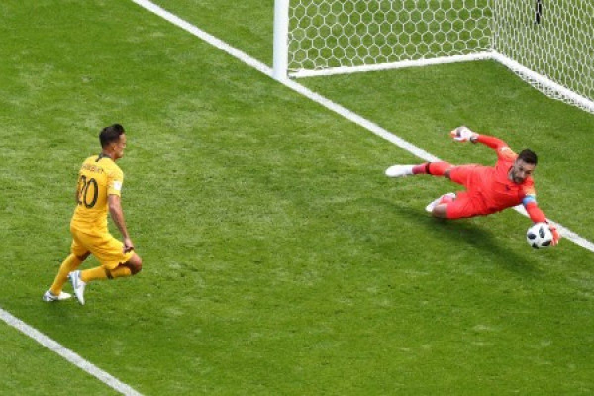 Gol unik Pogba bawa kemenangan Prancis atas Australia