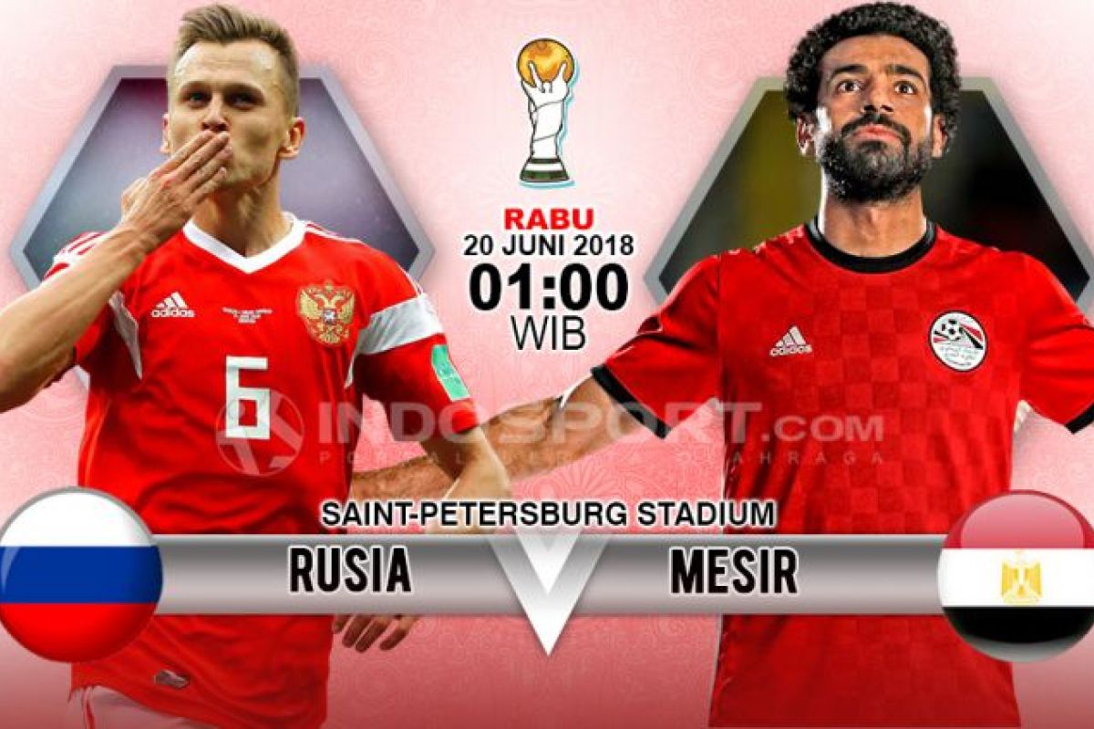 Prediksi Rusia vs Mesir: Rusia unggul 1 poin?
