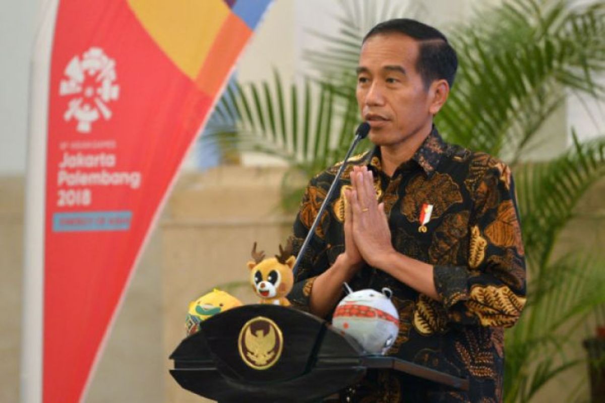 Presiden Jokowi minta puluhan artis promosikan Asian Games