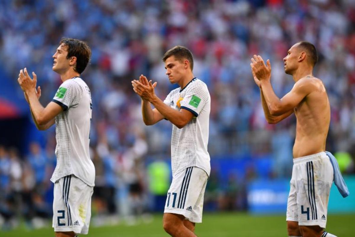 Piala Dunia 2018 - Rusia menelan kekalahan dari Uruguay 0-3