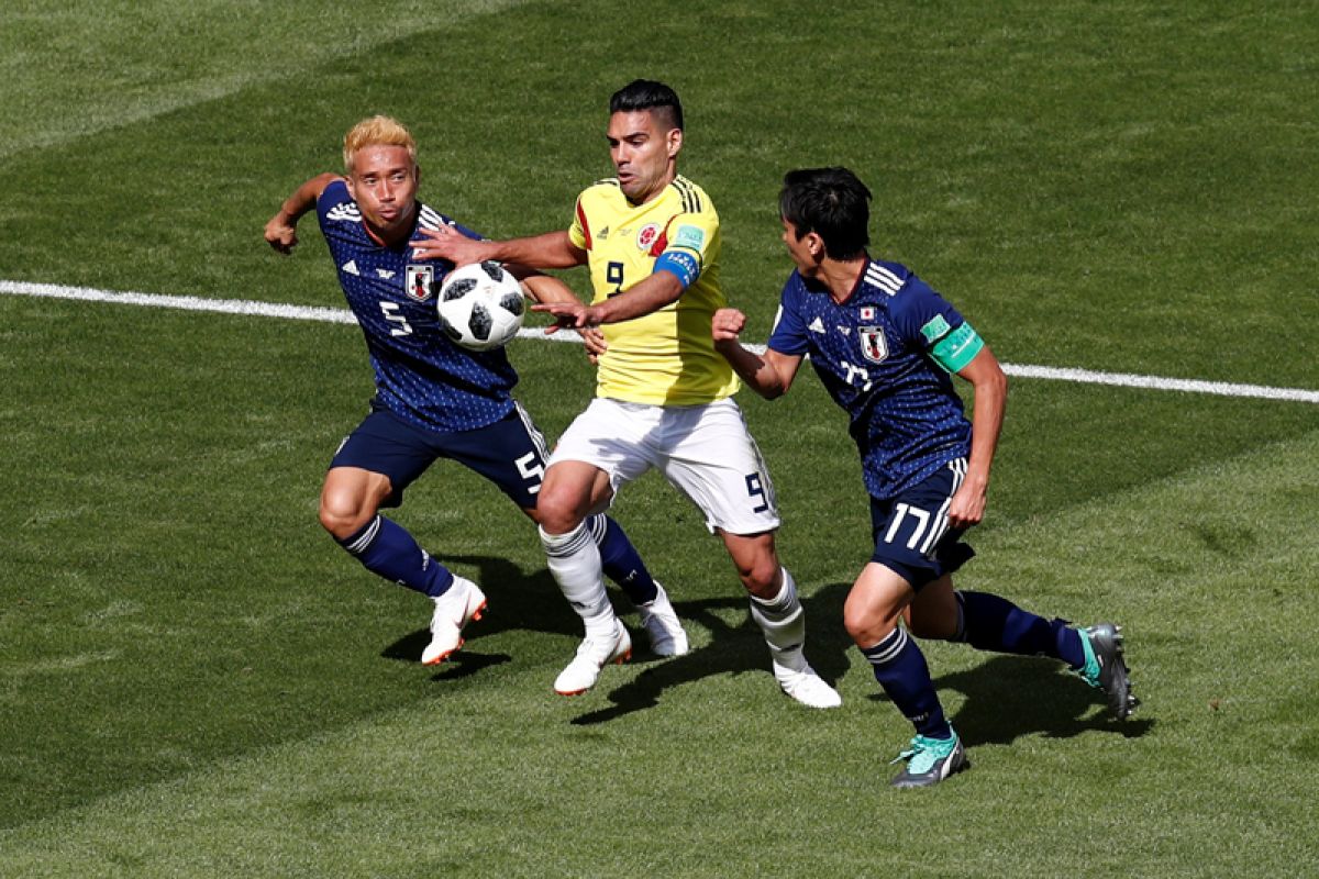 Jepang tundukan Kolombia 2-1 di penyisian grup