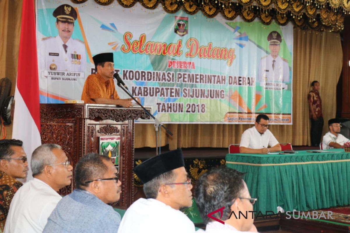 Evaluasi kegiatan pemerintah daerah, Pemkab Sijunjung gelar Rakor