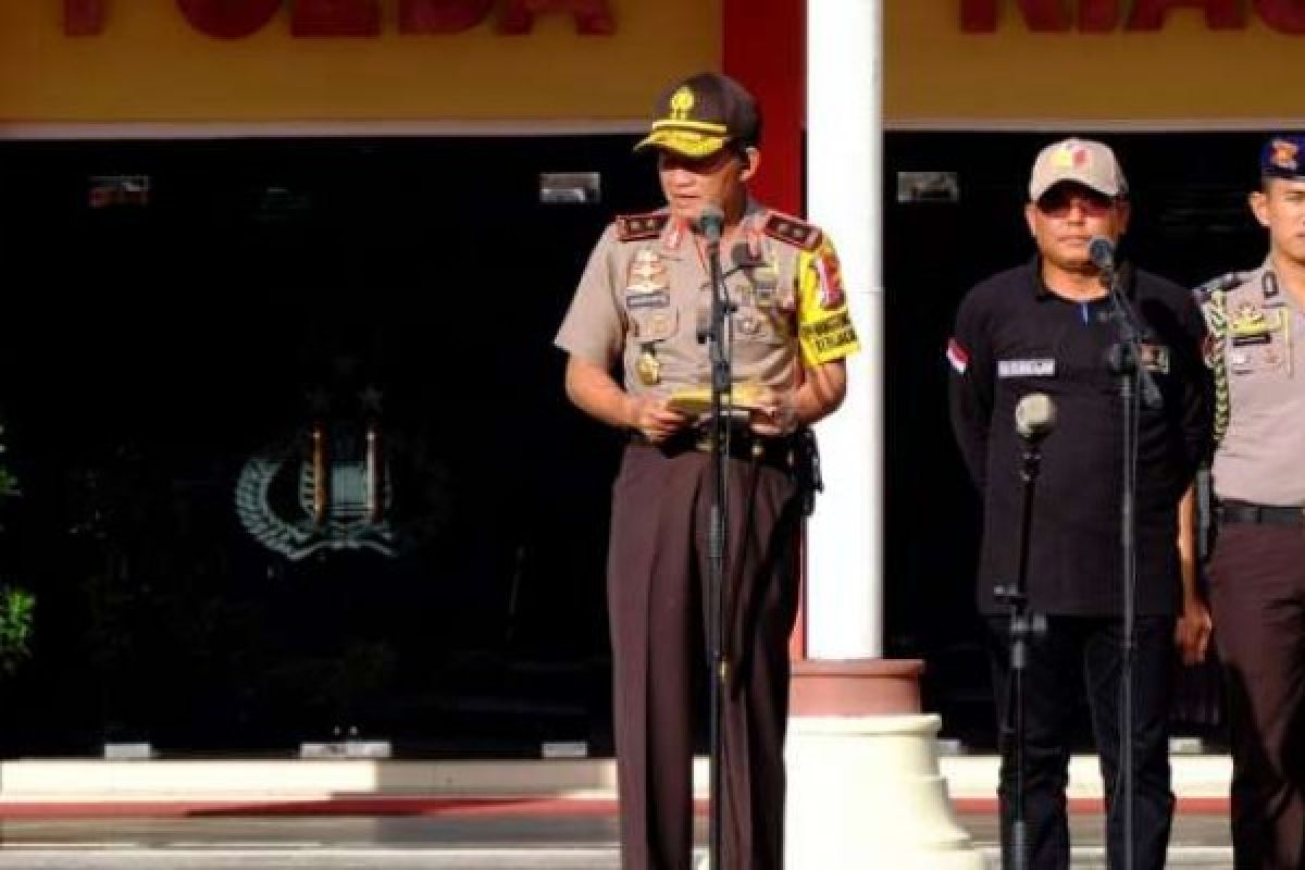 Tim Patroli Satgas Politik Uang Dilepas Polda Riau, Razia Akan Dilakukan di Tempat Rawan