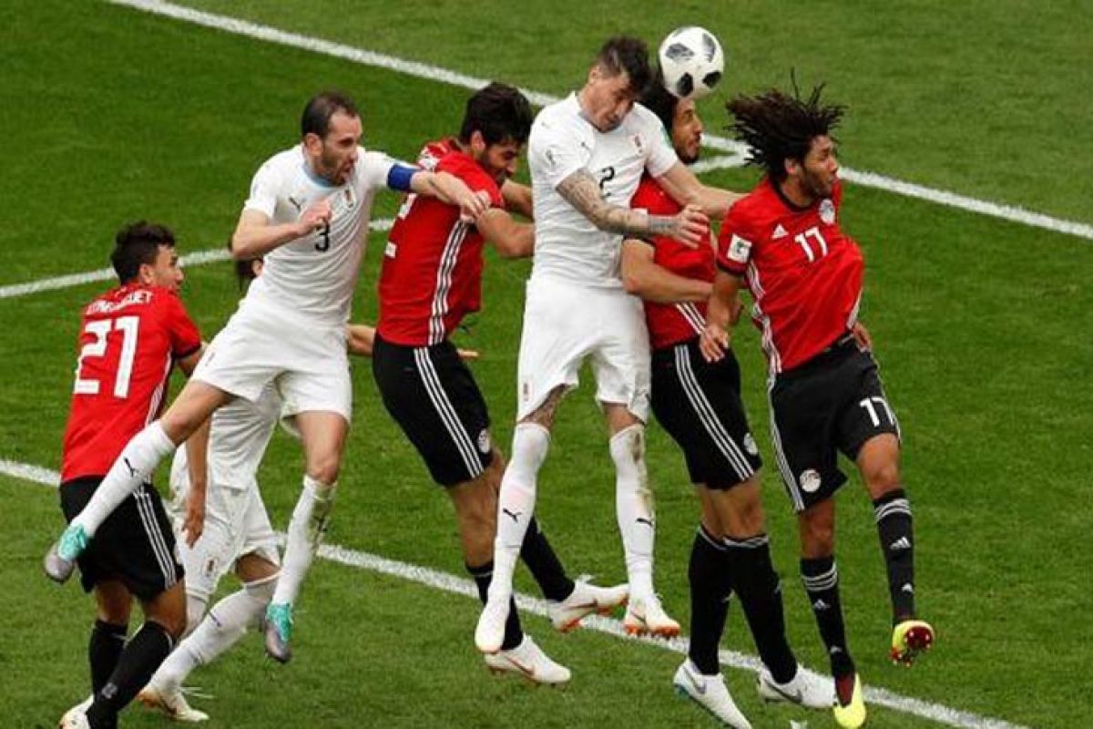 Tandukan Gimenez bawa Uruguay kalahkan Mesir