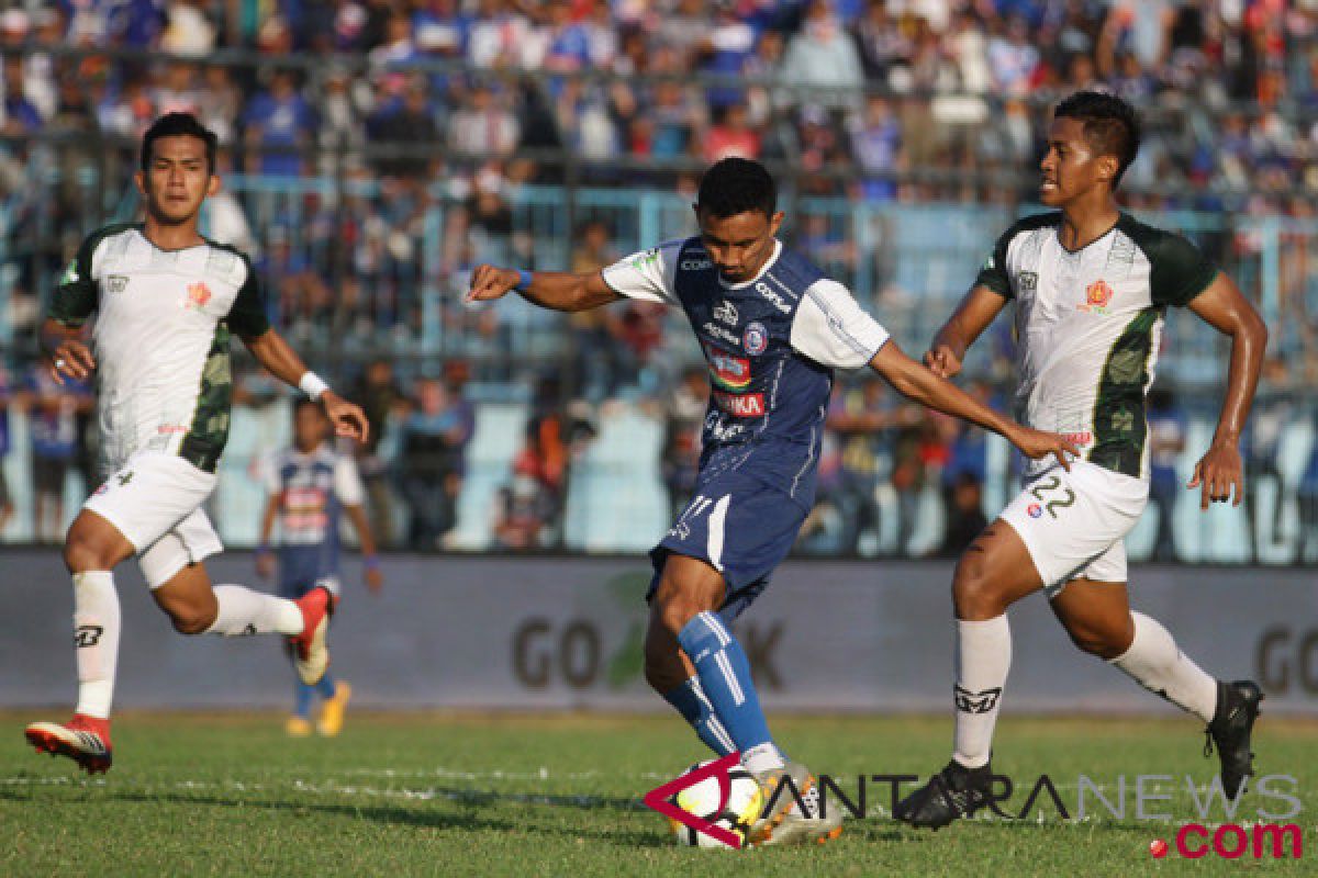 Arema bermain imbang 2-2 saat meladeni PS Tira