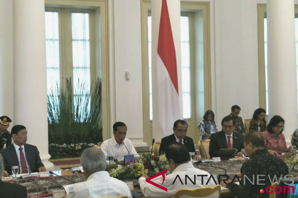 Presiden buka Sidang Kabinet Paripurna bahas RAPBN 2019