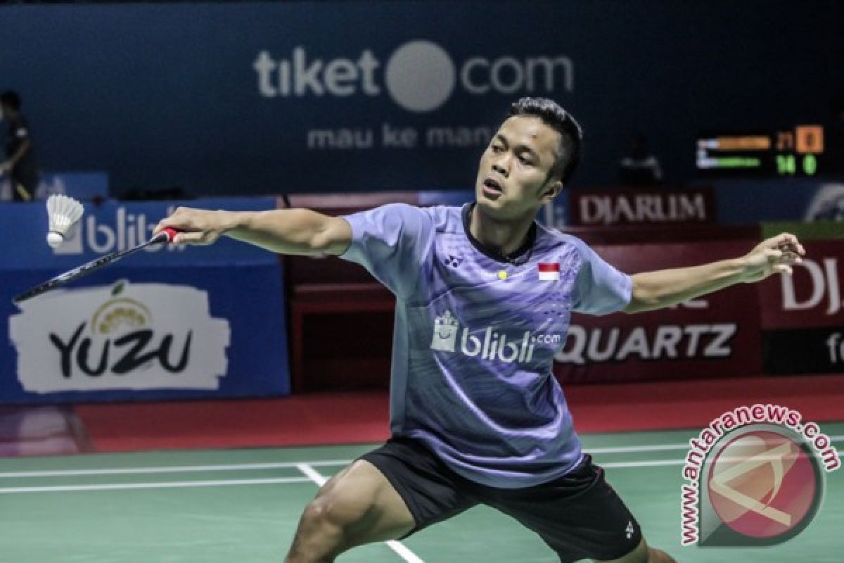 Anthony takluk pada Momota pada Indonesia Terbuka